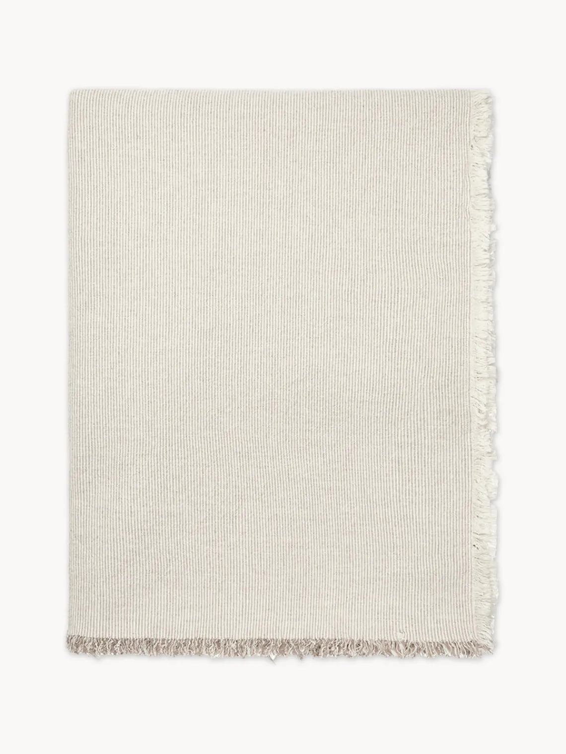 Hot Broste Copenhagen Nappe en coton Elouise, tailles variées Beige clair, nougat