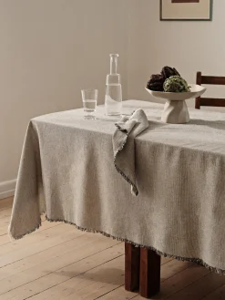 Discount Broste Copenhagen Nappe en coton Elouise, tailles variées Blanc cassé, anthracite
