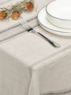 Best HKLIVING Nappe en lin Striped
