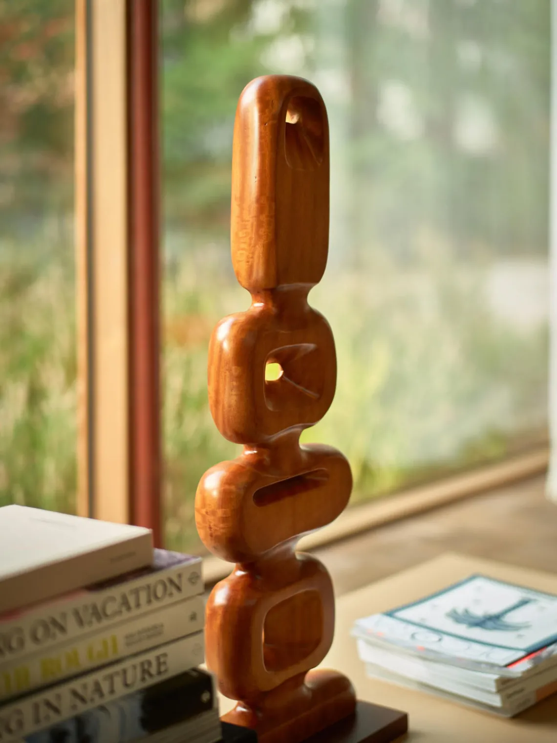 Hot HKLIVING Objet décoratif artisanal en bois de teck Ornament