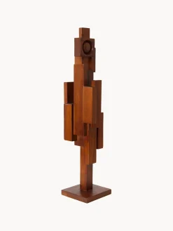 Discount HKLIVING Objet décoratif artisanal en teck Skyline