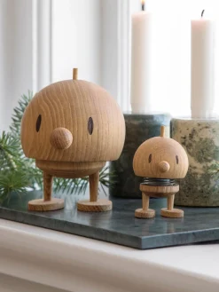 Discount Hoptimist Objet décoratif Bumble, haut. 8 cm Bois de chêne