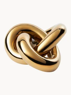 Best Cooee Design Objet décoratif Knot, haut. 9 cm Doré, haute brillance