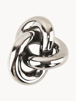 Online Cooee Design Objet décoratif Knot, haut. 9 cm Argenté, haute brillance