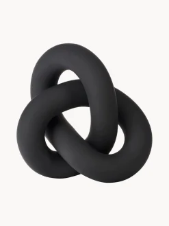 Sale Cooee Design Objet décoratif peint à la main Knot, haut. 9 cm Noir
