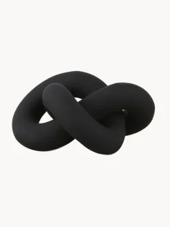Sale Cooee Design Objet décoratif peint à la main Knot, haut. 9 cm Noir