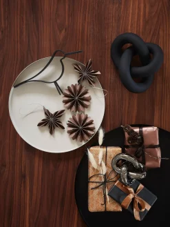 Sale Cooee Design Objet décoratif peint à la main Knot, haut. 9 cm Noir
