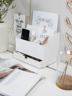 Hot Bigso Box of Sweden Organisateur bureau Greta Blanc