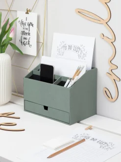 Discount Bigso Box of Sweden Organisateur bureau Greta Vert sauge