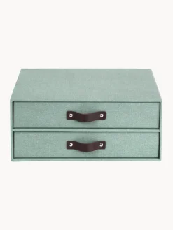 Fashion Bigso Box of Sweden Organiseur bureau Birger Vert sauge, brun foncé