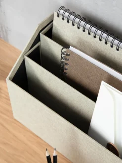 Fashion Bigso Box of Sweden Organiseur bureau Hector Beige clair