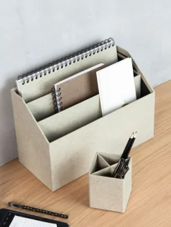 Fashion Bigso Box of Sweden Organiseur bureau Hector Beige clair