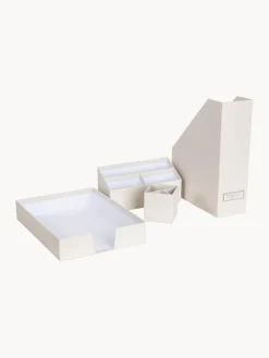 Clearance Bigso Box of Sweden Organiseur bureau Hugo, 4 élém. Blanc cassé