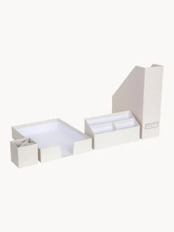 Clearance Bigso Box of Sweden Organiseur bureau Hugo, 4 élém. Blanc cassé