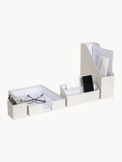 Clearance Bigso Box of Sweden Organiseur bureau Hugo, 4 élém. Blanc cassé