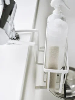 Outlet Yamazaki Organiseur d'évier en métal Tower Blanc, mat