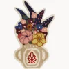 Best Bongusta Paillasson en laine tufté main Flower Vase