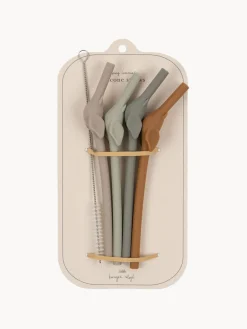 Outlet Konges Slojd Pailles en silicone Elephant, 4 élém. Beige clair, brun clair, tons vert sauge