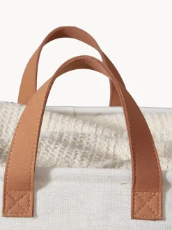 Hot Store It Panier à linge Premium Gris clair, brun