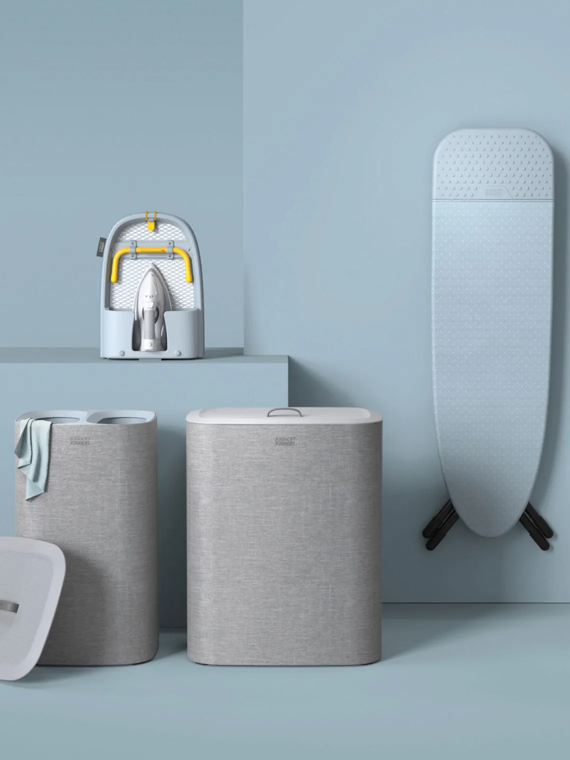 Best Joseph Joseph Panier à linge Tota, 2 x 45 L Gris