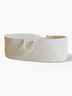 Sale Metallbude Panier de Moïse artisanal Robe Tissu blanc cassé