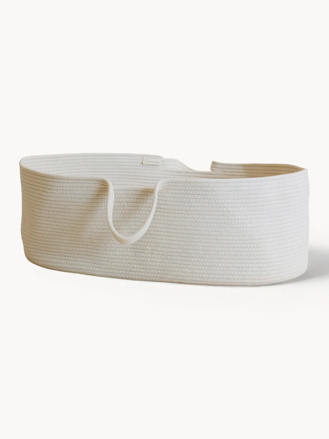 Sale Metallbude Panier de Moïse artisanal Robe Tissu blanc cassé