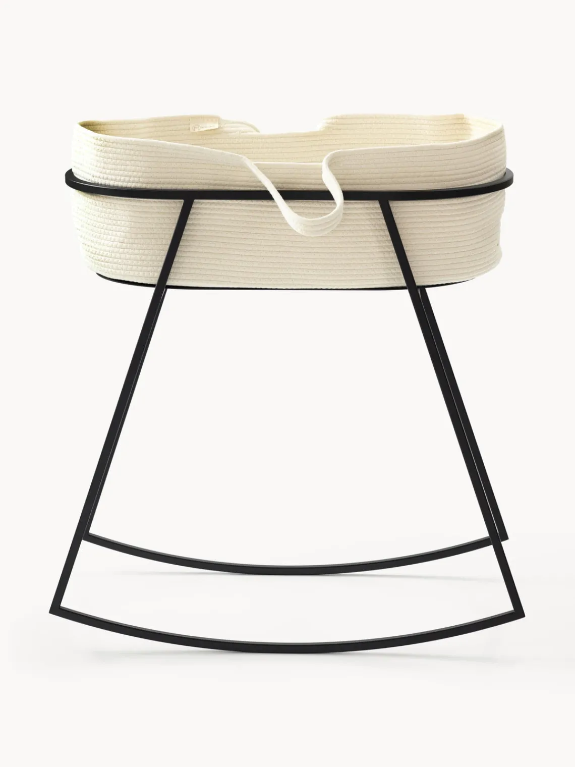 Sale Metallbude Panier de Moïse artisanal Robe Tissu blanc cassé