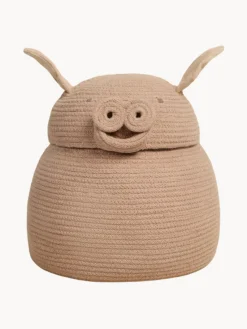 Clearance Lorena Canals Panier de rangement artisanal avec couvercle Peggy the Pig Piggy the Pig