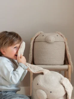 Fashion Lorena Canals Panier de rangement artisanal avec couvercle Rita the Rabbit