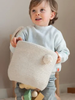 Fashion Lorena Canals Panier de rangement artisanal avec couvercle Rita the Rabbit