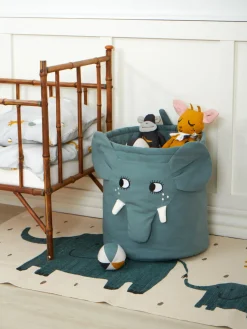 Clearance Roommate Panier de rangement chambre d'enfant Elephant Vert sauge