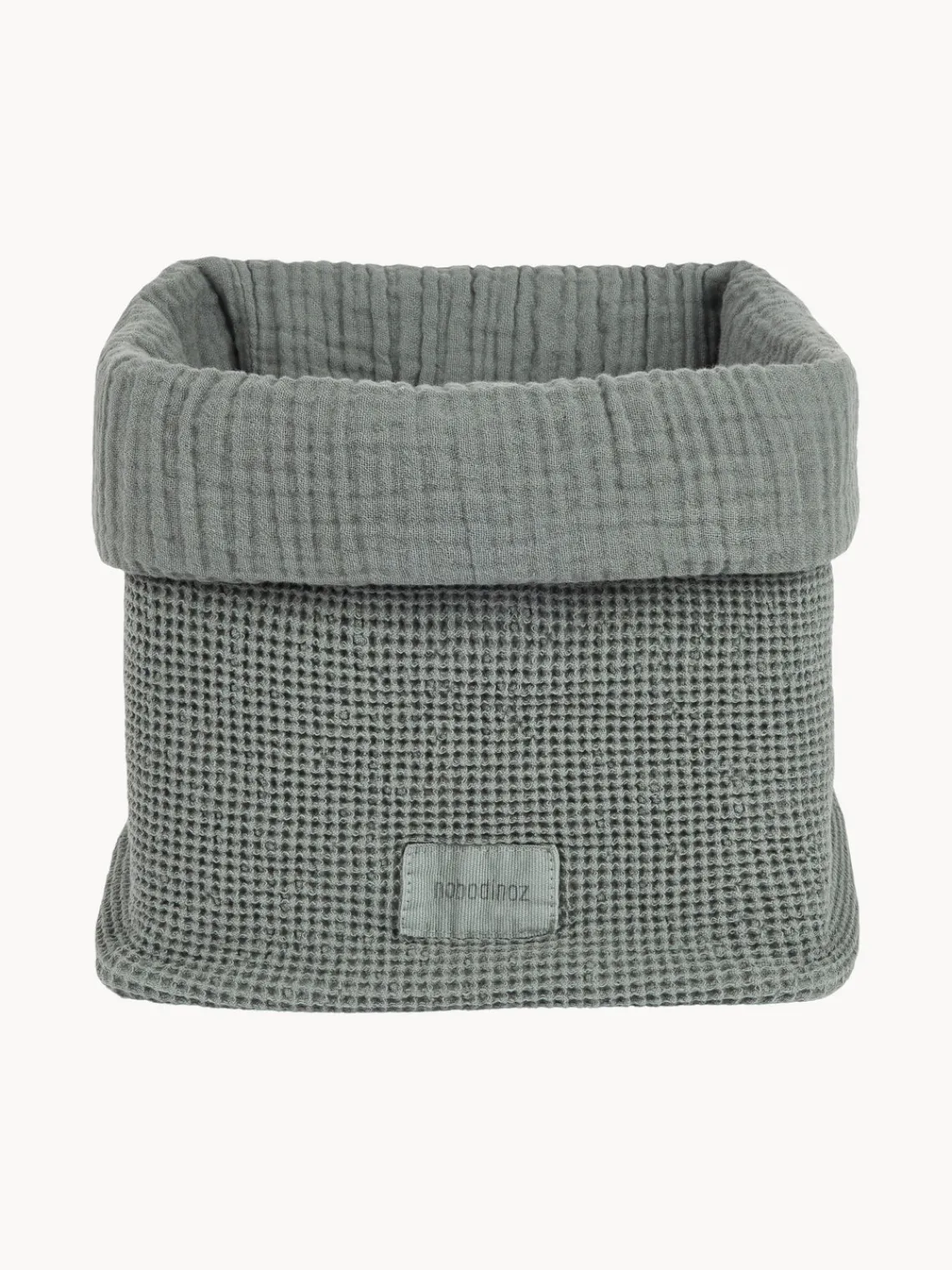 Discount Nobodinoz Panier de rangement en coton bio Wabi Sabi Gris-bleu