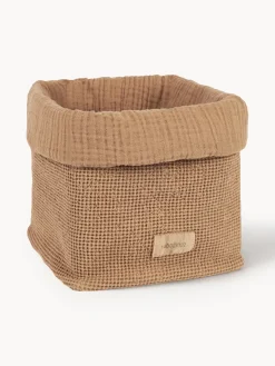 Fashion Nobodinoz Panier de rangement en coton bio Wabi Sabi Nougat