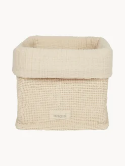 New Nobodinoz Panier de rangement en coton bio Wabi Sabi Beige clair