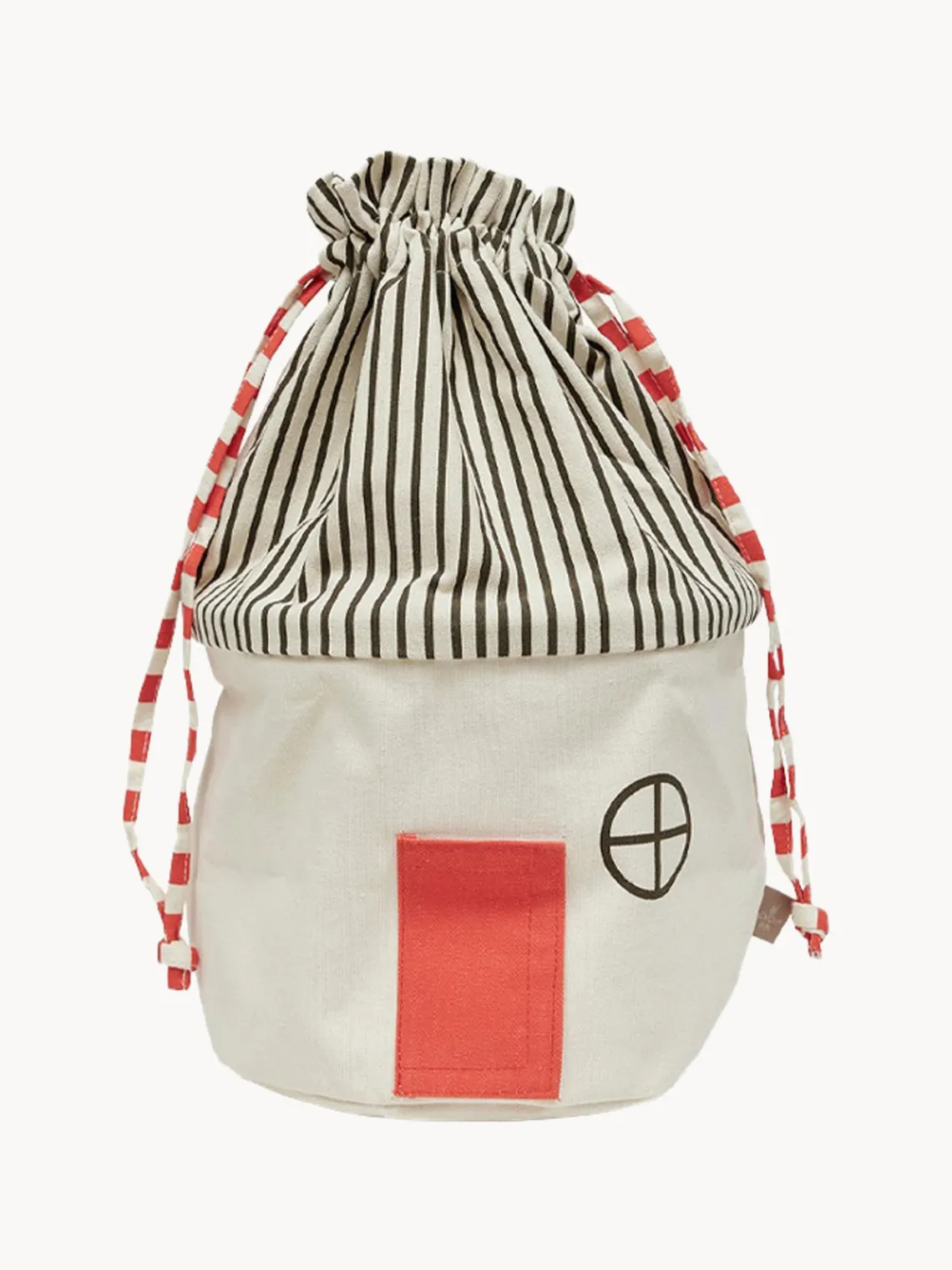 Fashion Oyoy Living Design Panier de rangement Koya Beige clair, anthracite, rouge corail