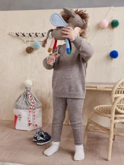 Fashion Oyoy Living Design Panier de rangement Koya Beige clair, anthracite, rouge corail
