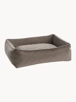 New Laboni Panier en velours pour chien Oxford, tailles variées Taupe, gris clair