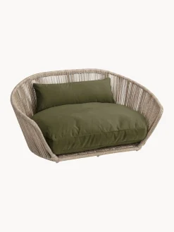 Hot Laboni Panier pour chien intérieur-extérieur Vogue Vert olive, beige