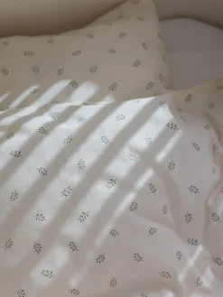 Sale Sebra Parure de lit enfant en coton bio Sophora Leaves