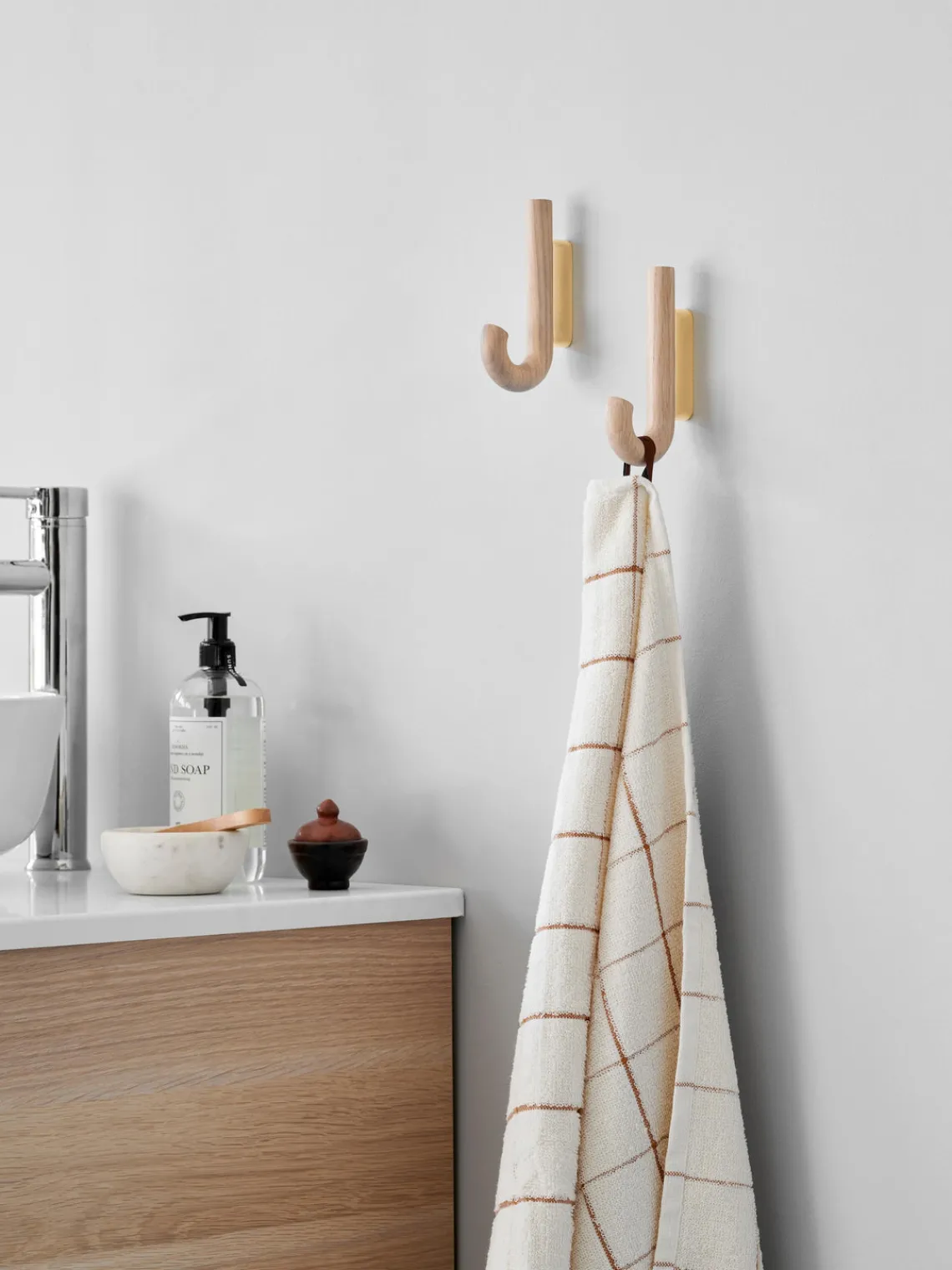 Clearance Gejst Patère en chêne Umbrella, tailles variées Bois de chêne, doré