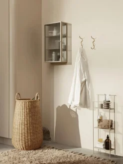 Best ferm LIVING Patère murale en laiton faite main Curvature Laiton, mat