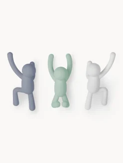 Discount Umbra Patères design Buddy, 3 élém. Gris-bleu, vert sauge, blanc