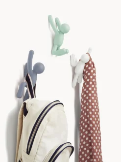 Discount Umbra Patères design Buddy, 3 élém. Gris-bleu, vert sauge, blanc