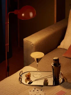 Fashion Marset Petit lampadaire orientable Funiculí Terracotta, haute brillance