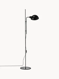 New Marset Petit lampadaire orientable Funiculí Noir, haute brillance