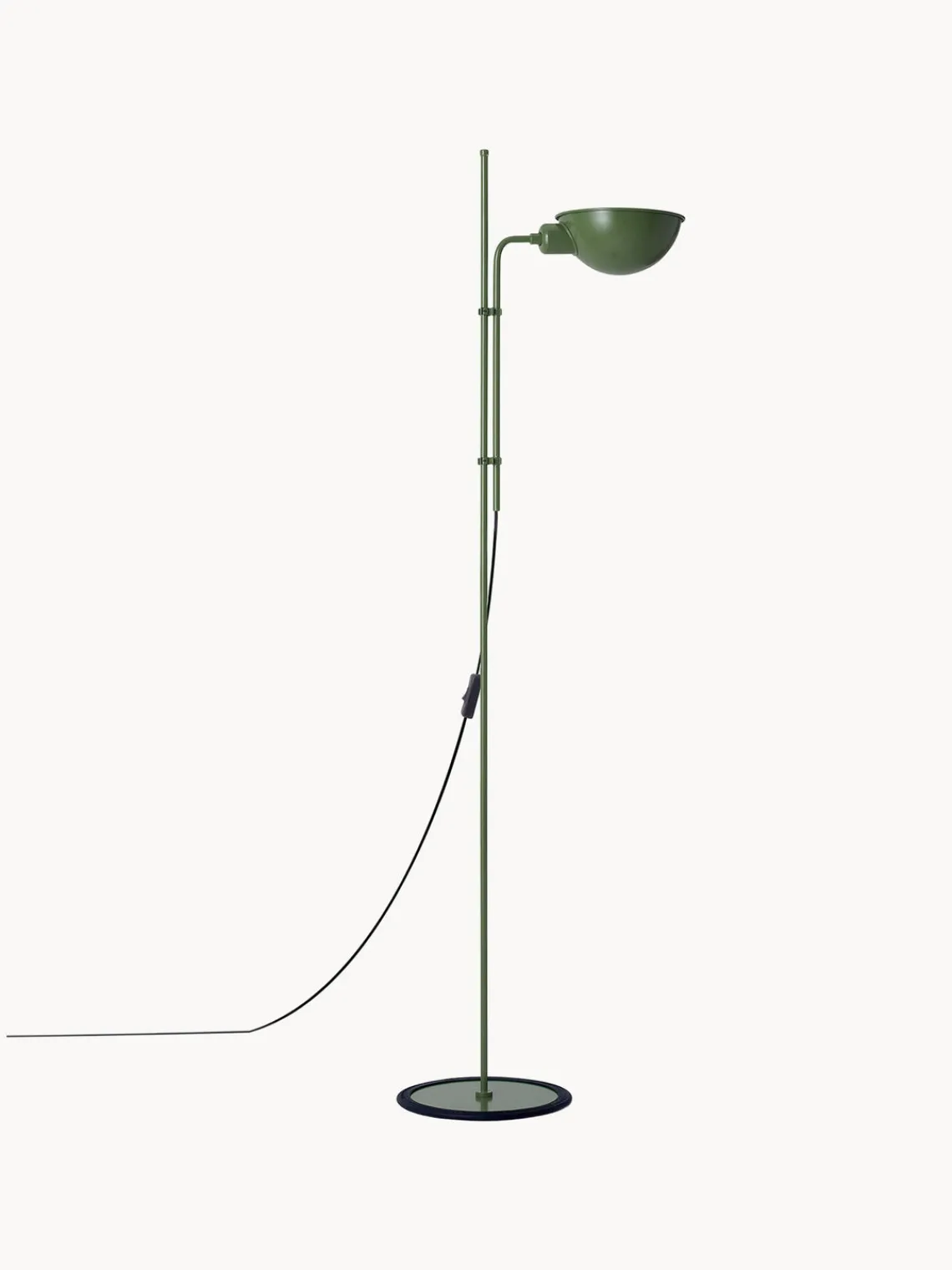 New Marset Petit lampadaire orientable Funiculí Vert foncé, haute brillance