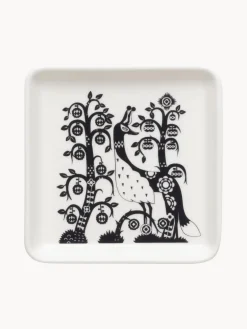 Outlet iittala Petit plat de service en porcelaine Taika Noir, blanc