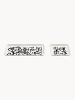 Outlet iittala Petit plat de service en porcelaine Taika Noir, blanc