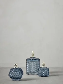 Fashion Lene Bjerre Petite boîte de rangement Myan Gris-bleu, doré