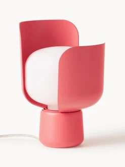 Fashion FontanaArte Petite lampe à poser artisanale Blom Blanc, rouge corail